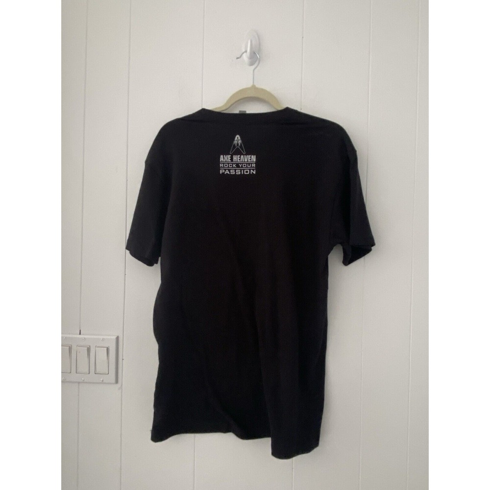 Guitar Heaven Calligram Rock Men's Size Medium T-Shirt by AXE HEAVEN - Picture 4 of 6